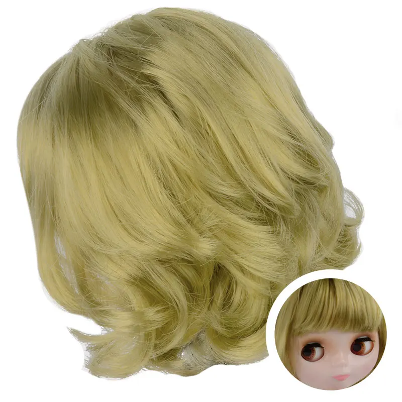 NBL Blyth Doll Accessories for DIY Custom Doll Blyth, Blyth Doll Hair With Dome and Scalp Hair With Bangs and Partial Hairstyle
