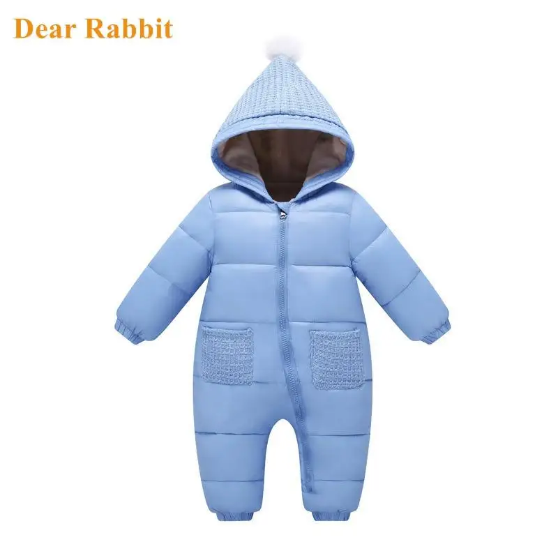 2022 Baby Snowsuit winter overalls Rompers Infant Boys Girl Plus velvet One-pieces Children cashmere suit Clothes warm Bodysuits |