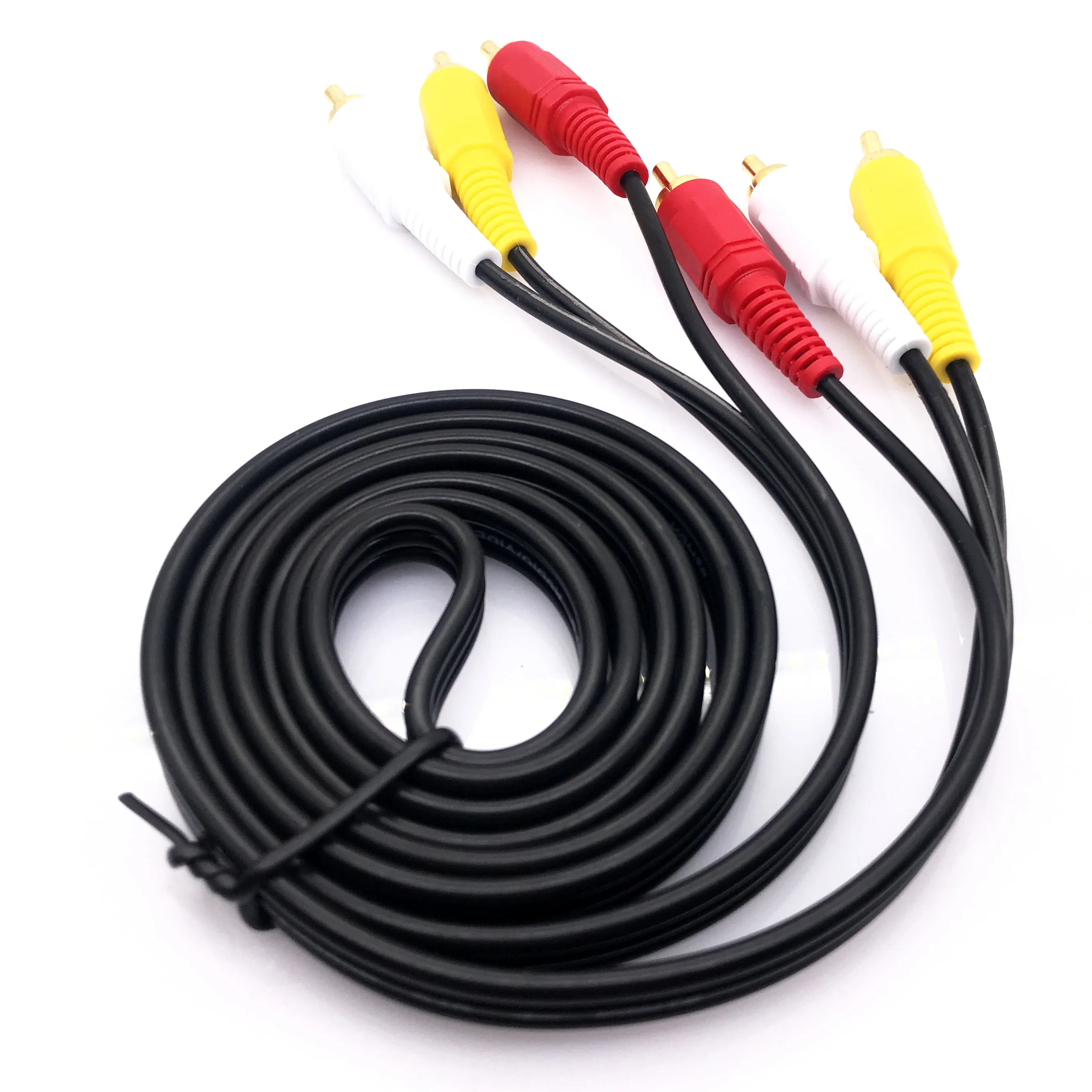 3RCA кабель папа к видео аудио стерео позолоченный для телеприставки динамика