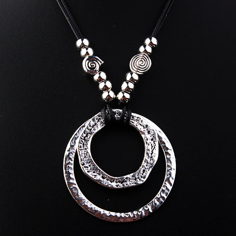 Женская Длинная цепочка ожерелье из бисера винтажное ручной работы аксессуары