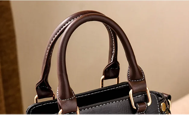 

Women Handbag Fashion Simple Pu Leather Solid Color Women's Shoulder Bags Women Crossbody Bags Female Totes Black