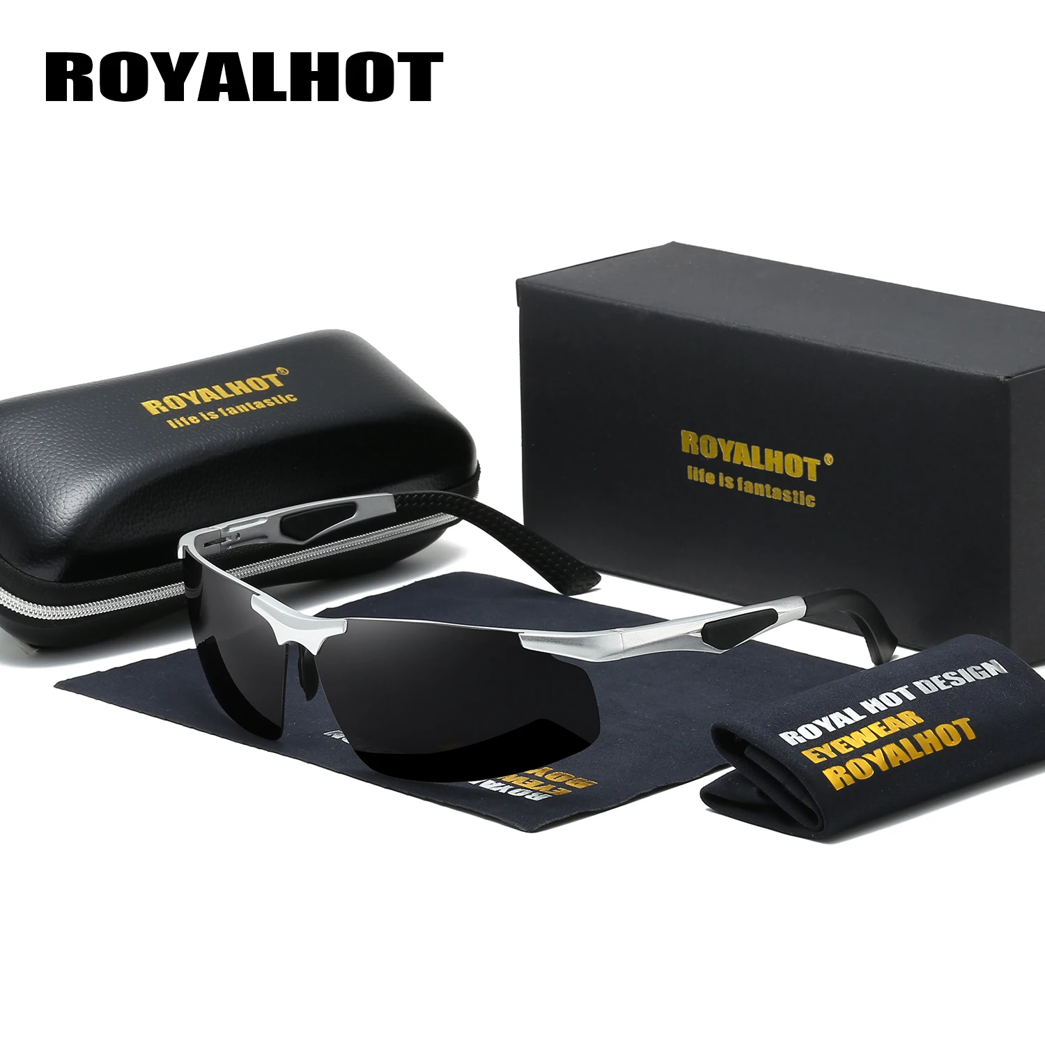 Очки солнцезащитные RoyalHot p60011 мужские/женские поляризационные Прямоугольная
