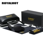 Очки солнцезащитные RoyalHot p60011 мужскиеженские поляризационные, Прямоугольная оправа в алойной оправе, для вождения