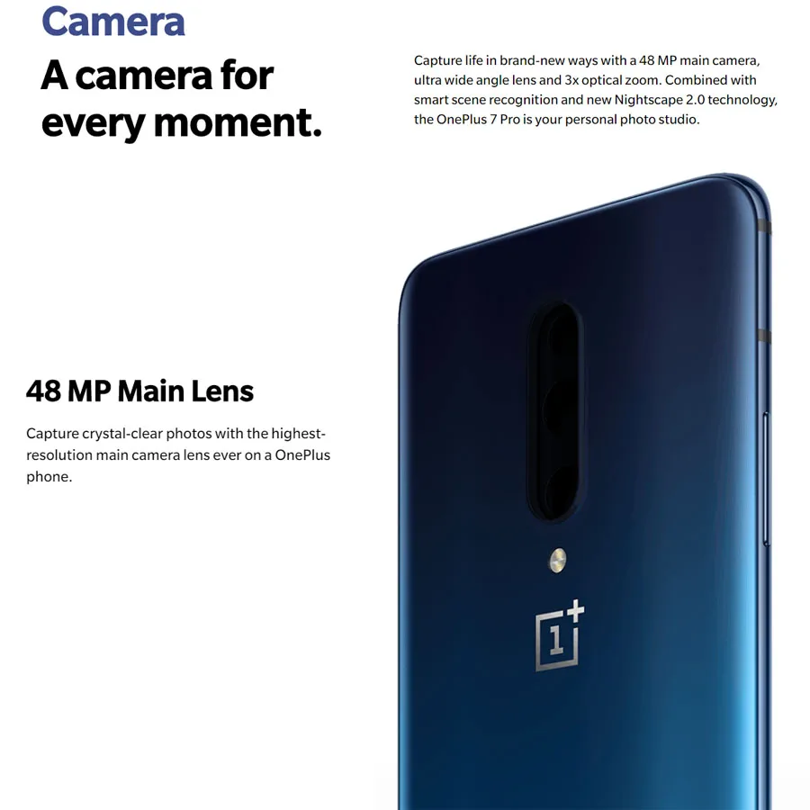 Глобальная версия Oneplus 7 Pro GM1913 мобильный телефон 6 67 &quot6 ГБ/8 ГБ/12 Гб Оперативная