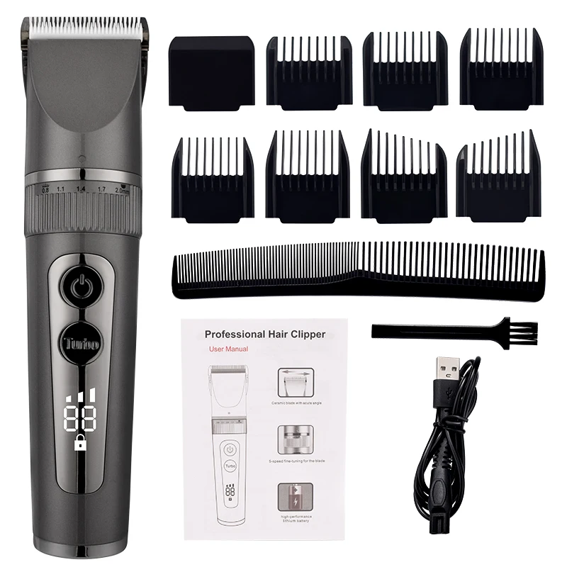 

Hair Trimmer professional Hair Clipper 3 Gear adjustable IPX7 Water Proof USB quick chargeable Electric Hair Cutting Machine