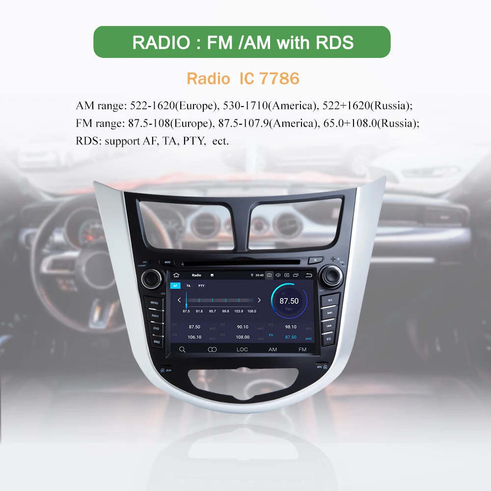 Bonroad Android 8,1 Автомобильный мультимедийный плеер Автомобильный DVD для Hyundai Solaris Verna Accent 2010- Автомобильный gps Радио Видео навигация