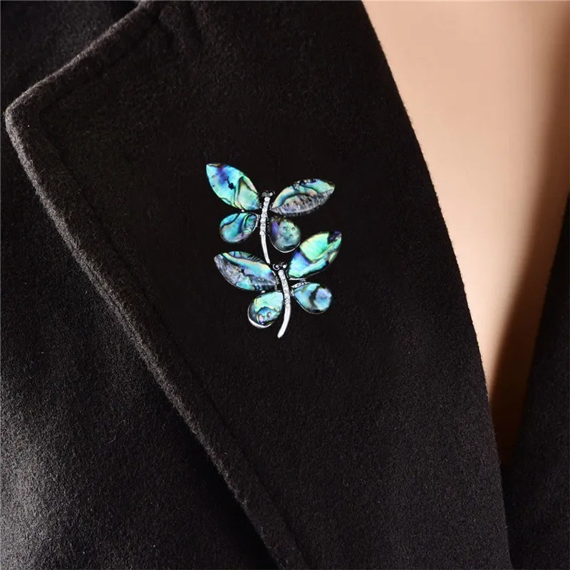 Vintage Butterfly Shell Brooches For Women Animal Brooch Pin Antique Silver Plated Fashion Jewelry BR21 | Украшения и аксессуары