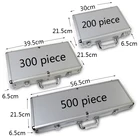 Кейс алюминиевый для казино Texas кейс для фишек для покера чемодан с емкостью черного Джека 100-500 шт. чипов контейнер коробка ящик для инструментов автомобильный комплект Лидер продаж