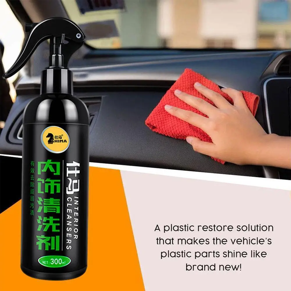 

300 мл многофункциональный очиститель интерьера кожаного сиденья автомобиля пена очистка универсальные инструменты для мытья автомобиля У...