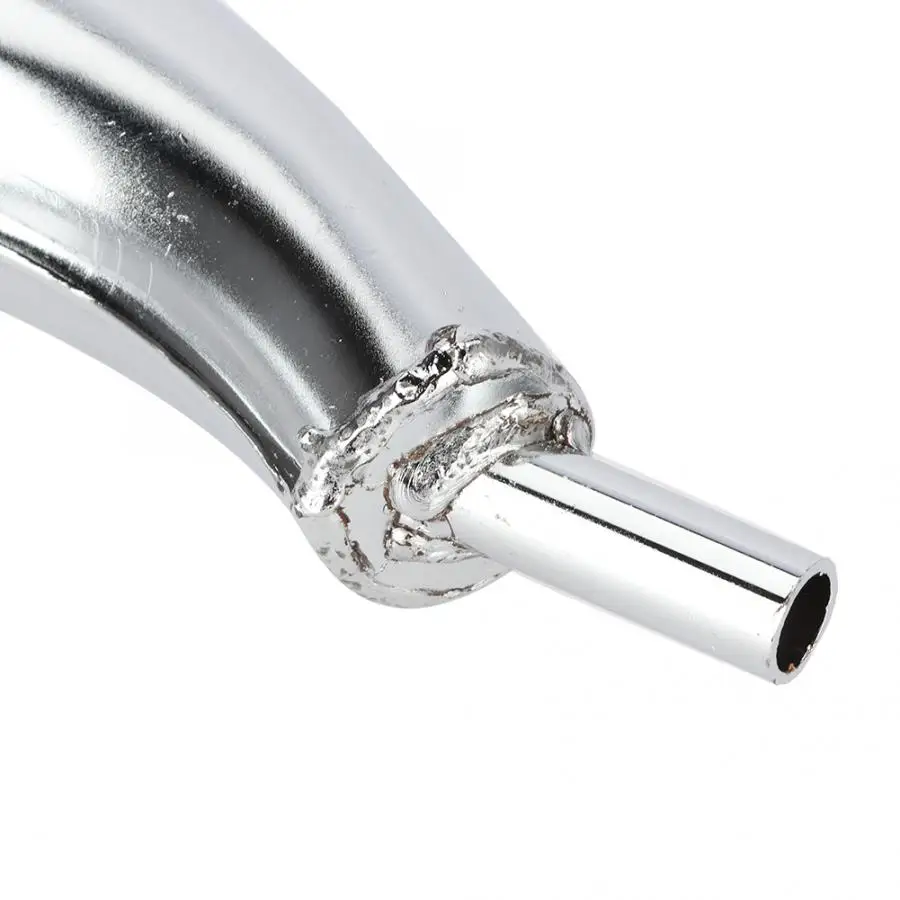 Банан Хромированный Цвет глушитель выхлопной трубы подходит для 80cc 66cc 49cc