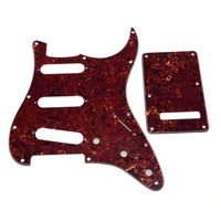vintage tortoise 11 holes sss guitar pickguard scratch plate back plate cover fit for st start guitar accessories