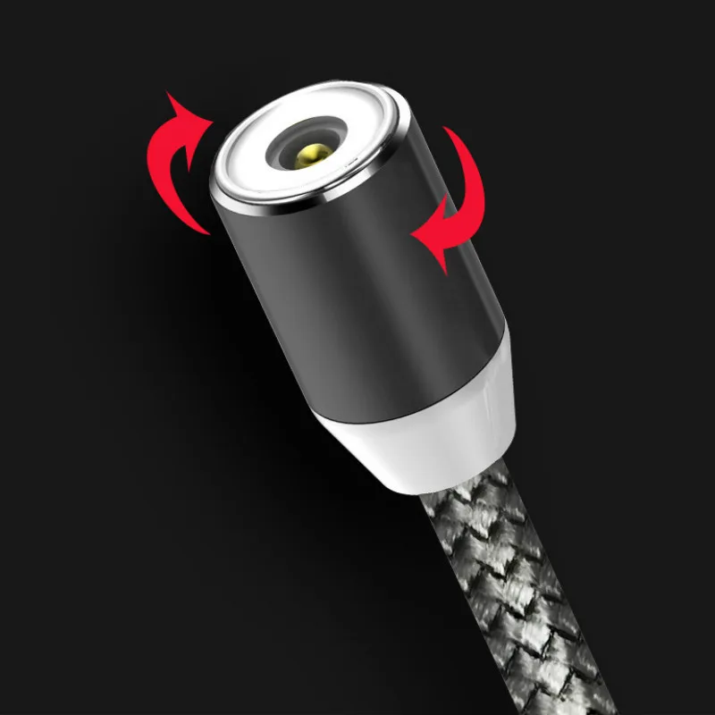 1 м 3 в магнитное зарядное устройство USB кабель для передачи данных C Тип Micro 8 Pin Iphone