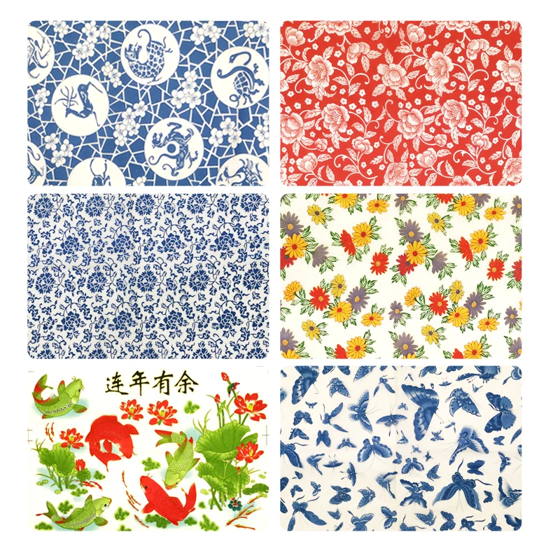 1 шт. копировальная бумага для глины подглазурь цветная Цветочная Цзиндэчжэнь
