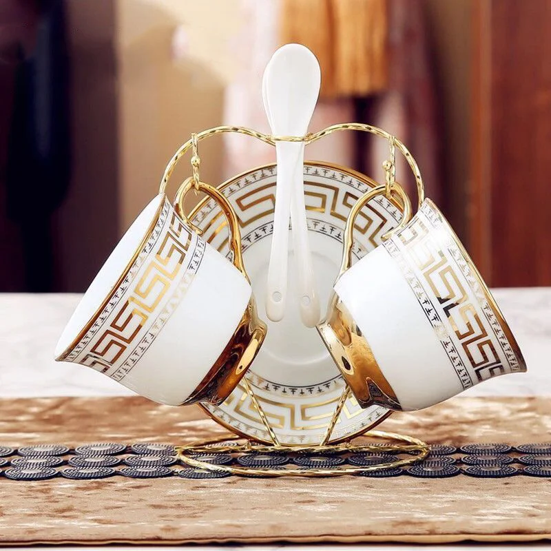 Набор керамических кофейных чашек в европейском стиле креативный домашний