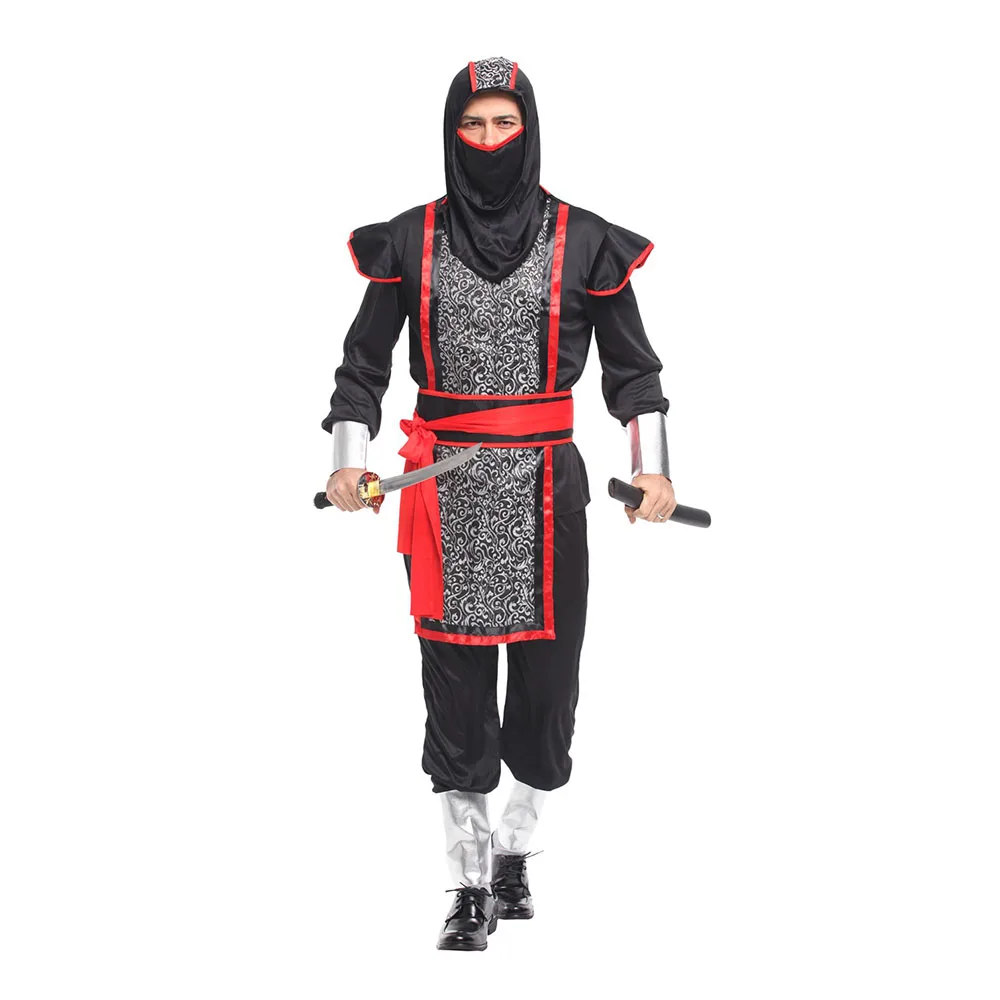 

Adult Men Halloween Masquerade Party Ninja Costume Man Carnival Anime Warrior Cosplay Uniform
