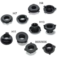 10 pcs bulb holders kit accessories adaptor black h4 h7 h11 h13 90059006