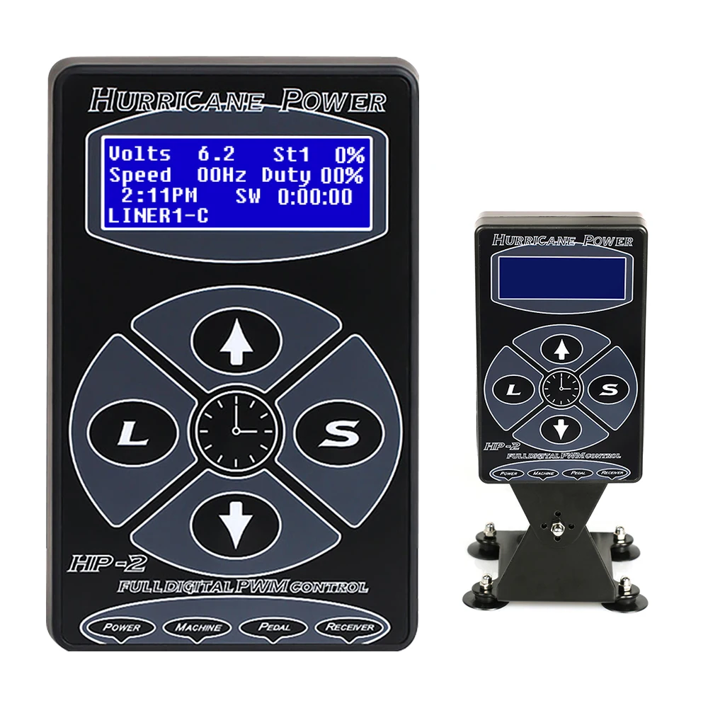 

Hurricane HP-2 Tattoo Power Machine Supply Digital LCD Liner Shading Dual Mode Intelligent Bronc Timing FunctionTattoo Set