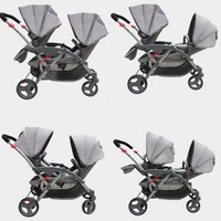 purorigin hot sale walkers twins child stroller twin double baby twins strollers