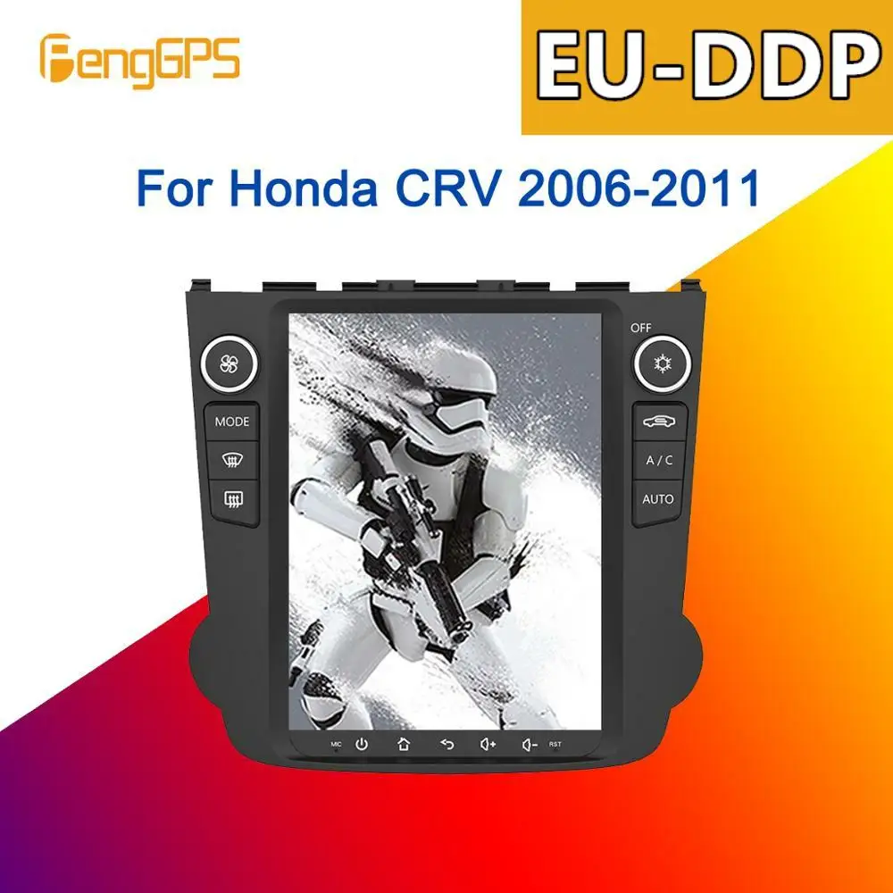 Фото 10 4 дюймов Tesla Android автомобильный без Мультимедиа Радио DVD плеер для Honda CRV 2006-2011 GPS