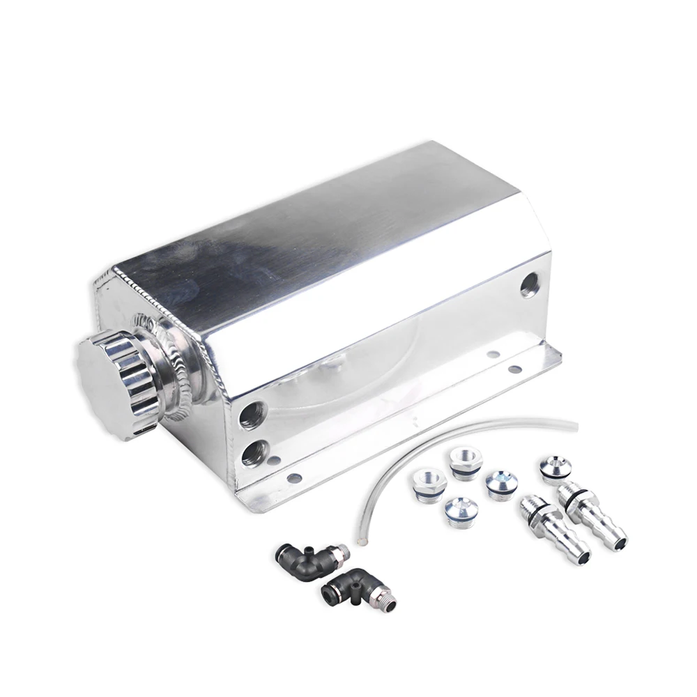 Универсальный автомобильный маслоуловитель бак резервуара 2л из алюминиевого