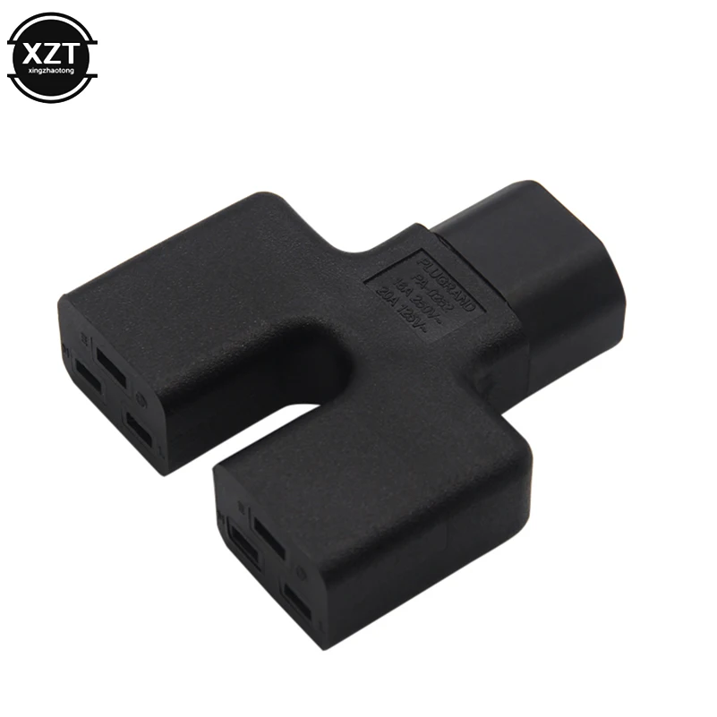 Новый PA 0252 IEC 320 C14 C19 IEC320 штекер двойной 2 * гнездовой адаптер питания 16A 20A UPS PDU
