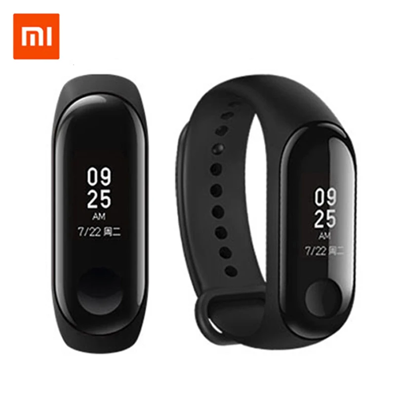 Оригинальный Смарт-браслет Xiaomi Mi Band 3 4 фитнес-браслет с большим сенсорным экраном