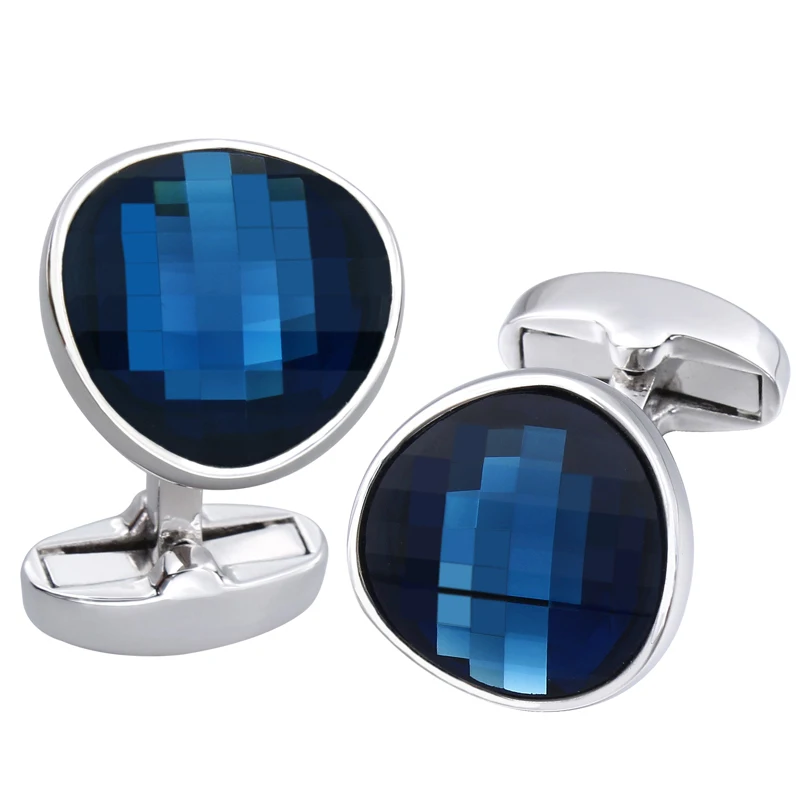 

HAWSON Top Selling Crystal Cufflinks for Mens Luxury Fashion Jewelry Cufflinks High Quality Best Wedding Shirt Gifts