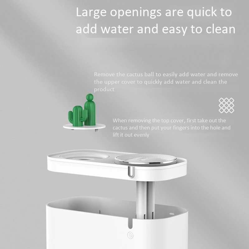 

Cactus Creative Humidifier Large Capacity 3L Double Nozzle Mute Home Office Air Humidification