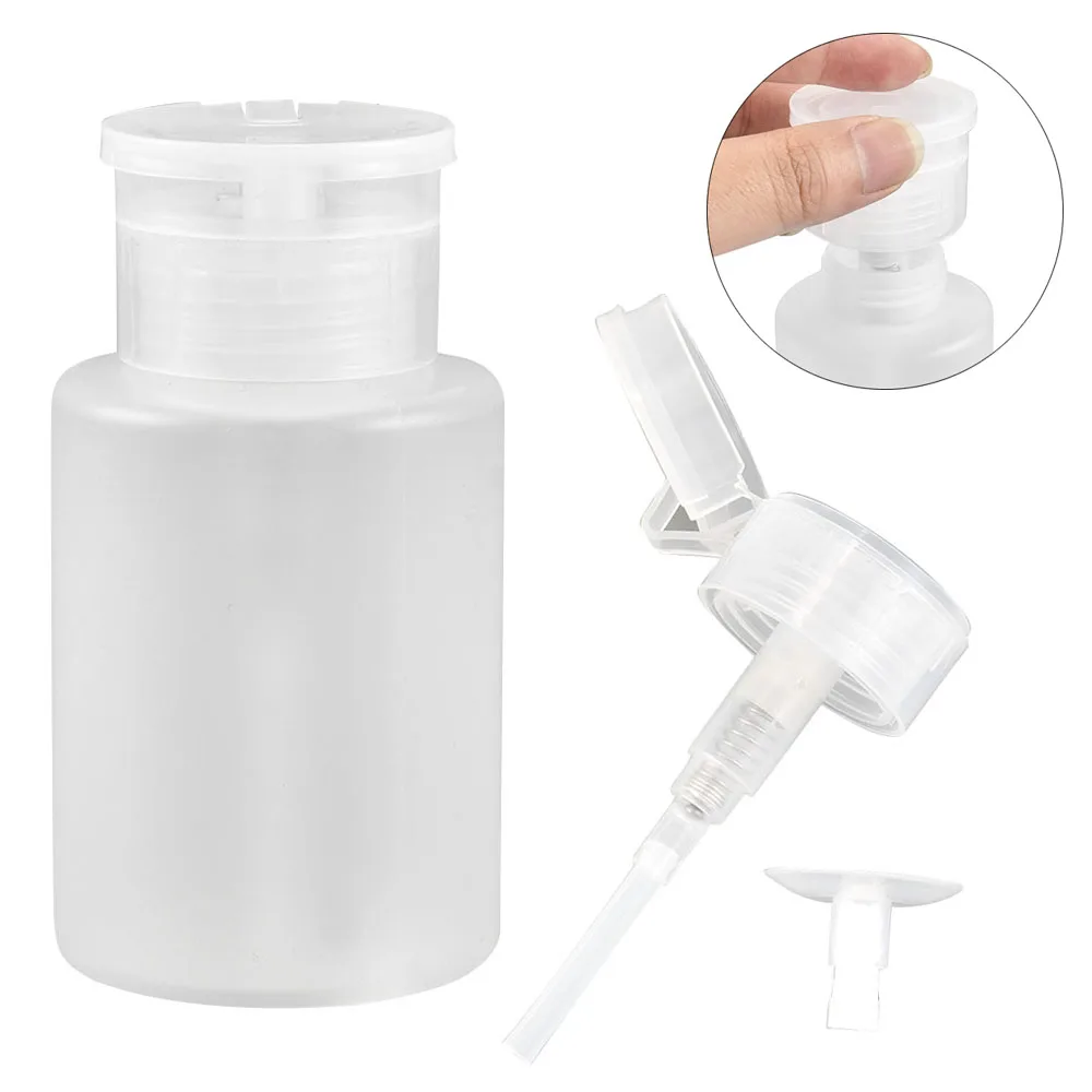 Nail Water Cleaning Remover Press Empty Bottle Plastic Bottle Makeup Remover Suitable for Bottled Nail Tool Supplies 60/150ML