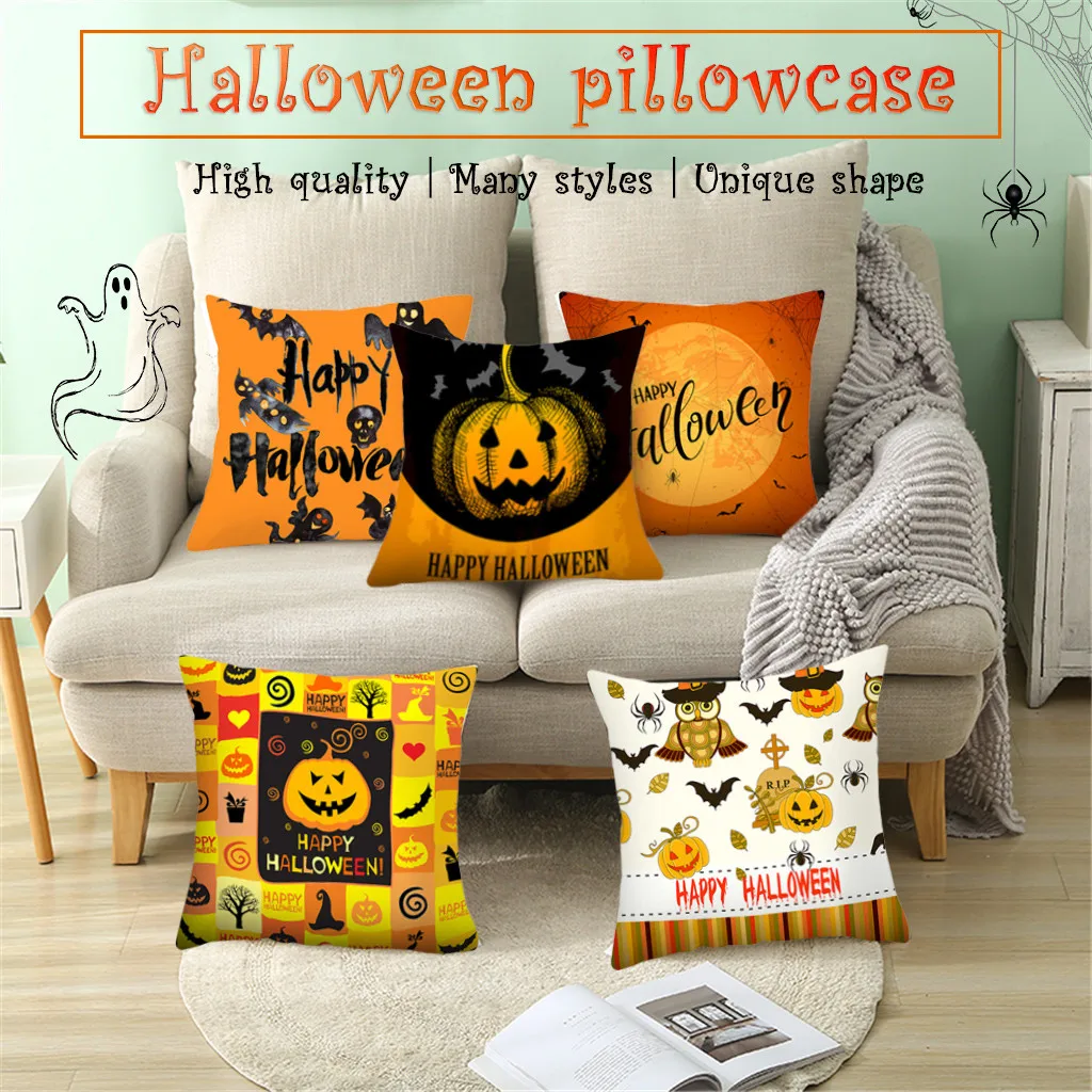 Счастливый Хэллоуин тыквы летучей мыши Magic Girl Летающий ковер призраков Декор