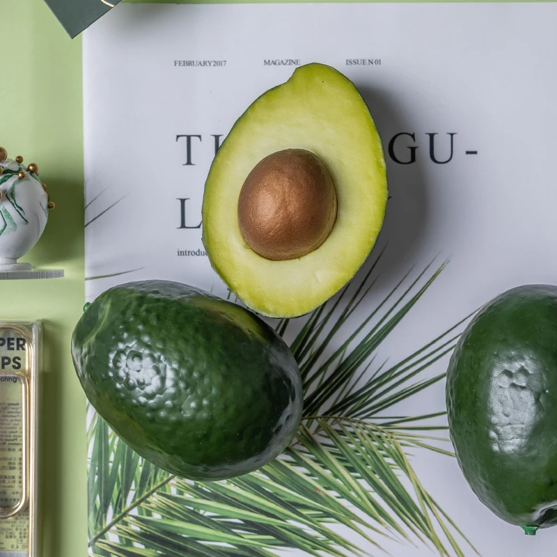 Artificial Avocado Half Fake Fruit Home Party Festival Photography Props | Дом и сад