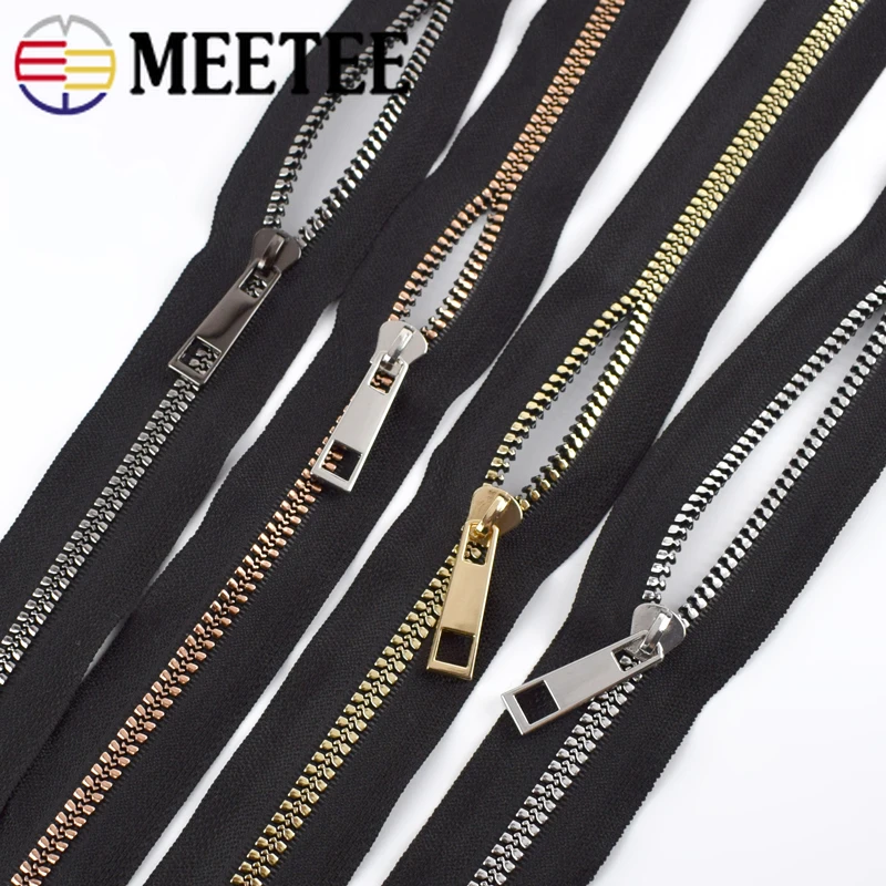 

Meetee 4/8Meters 5# Resin Zippers Zip Repair Kit For Sewing Bags Jackets Coat Down Zipper DIY Clothing Tailor Accessories