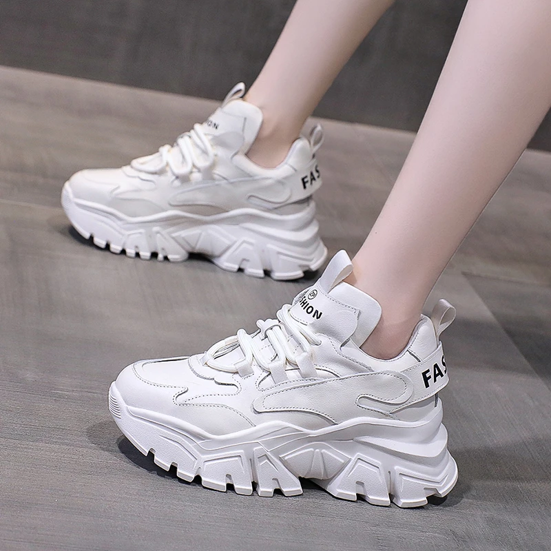 

Женские высокие кроссовки, ботильоны на платформе, обувь для увеличения роста, черные