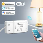 Wi-Fi-переключатель Homekit, Беспроводной Выключатель с дистанционным управлением, работает с приложением Apple Home