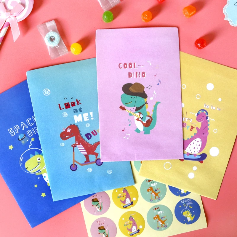 12 комплектов в партии динозавр мультяшный мешок для подарков Симпатичные Дино Baby