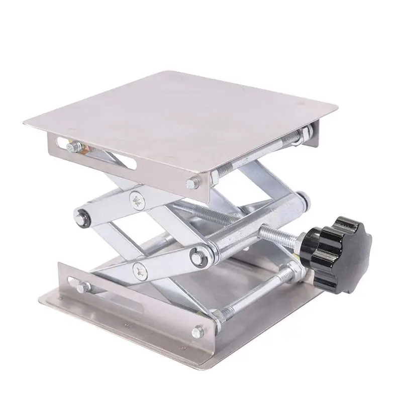 

Scientific Lab Jack-100 x 100mm Stainless Steel Lab Stand Table Rack Scissor Lab-Lift Lifter for Science Experiment