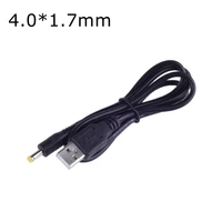 Free shipping 100pc 5V 2A DC 4.0mm x 1.7mm power plug USB Male to 4.0*1.7mm/DC  Charger Power Cable Jack 4.0x1.7mm 100cm