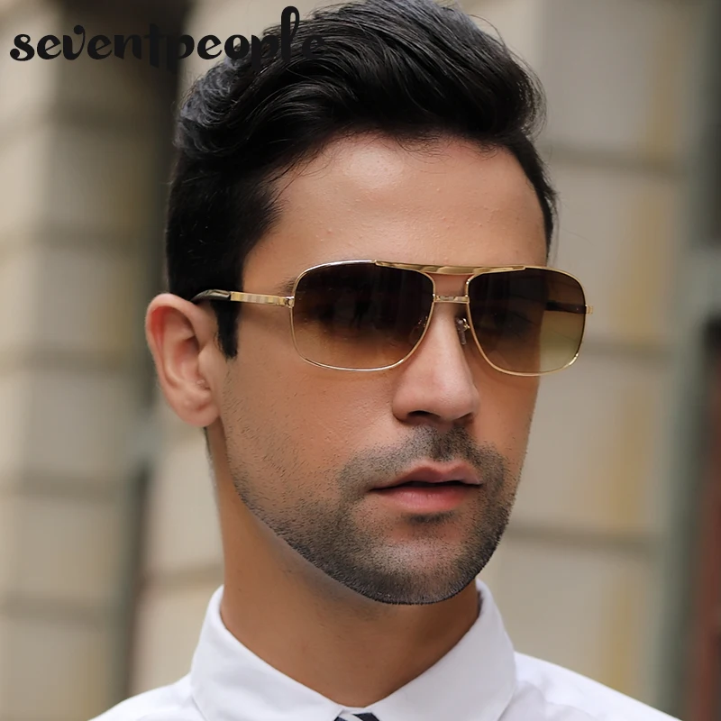 

Square Sunglasses Men 2020 Fashion Retro Luxury Brand Designer Metal Frames Sun Glasses Vintage Gafas De Sol Hombre