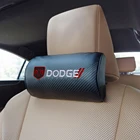 Значки на подголовник автомобильного сиденья, подушка для поддержки шеи, аксессуары для Dodge Journey Challenger Viper Ram, калибр зарядного устройства и т. д.