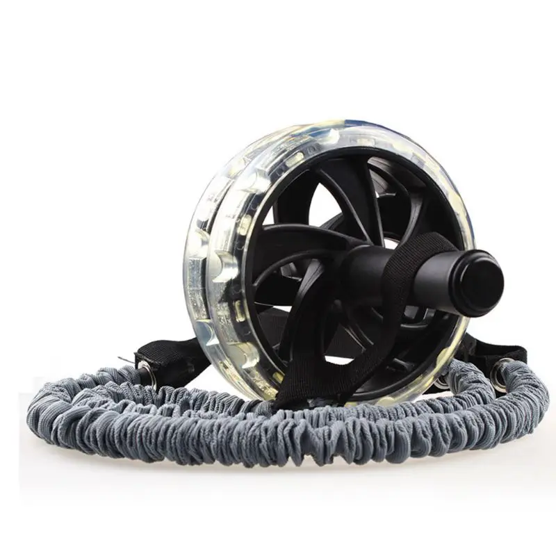

Roller Wheel Pull Rope Waist Abdominal Slimming Equipment Fitness Exercise Band A21 20 Dropship