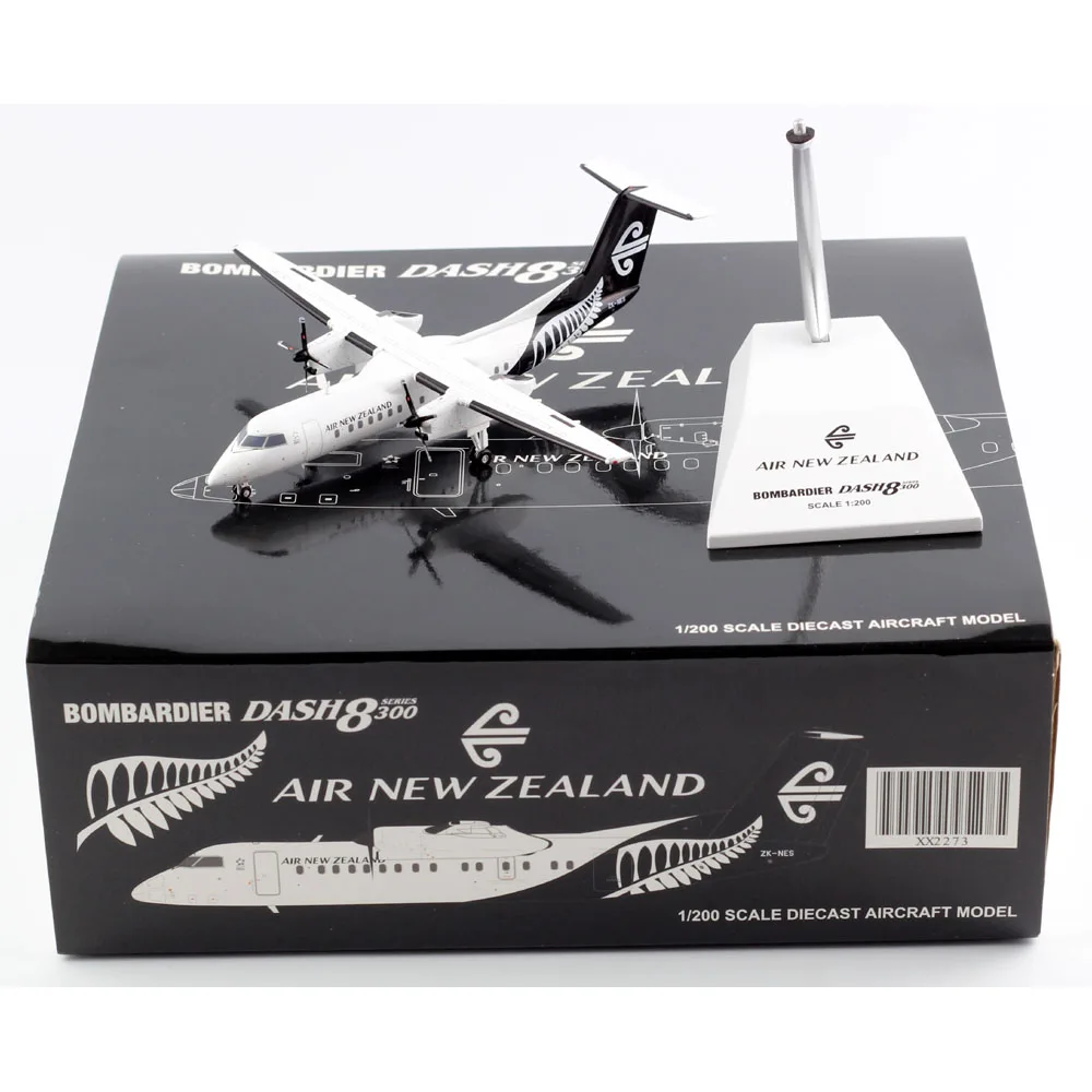 

1:200 Alloy Collectible Plane Gift JC Wings XX2273 Air New Zealand Link Bombardier Dash8 Q300 Diecast Aircraft Model ZK-NES
