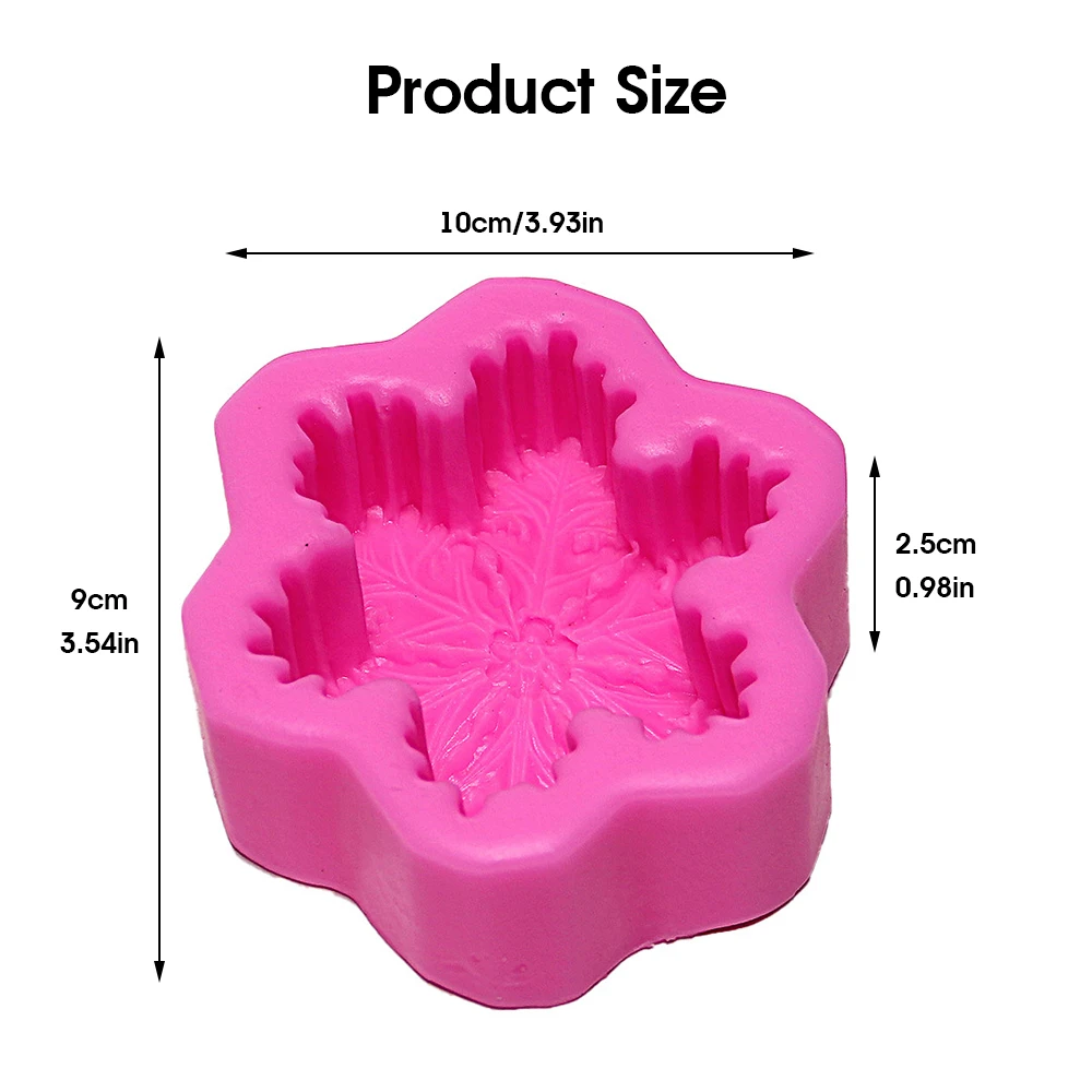

Kitchen Silicone Baking Mold Snowflake Candle Making Mold Chocolate Cake Dessert Decoration Mold DIY Kitchen Baking Tools