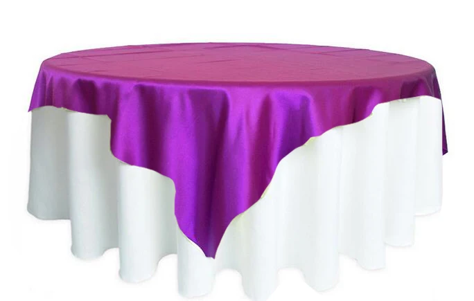 plum 1 шт. 5" x 57" атласная скатерть, скатерть для свадебной вечеринки, украшения для ресторана, банкета, 21 цвет - Цвет: plum