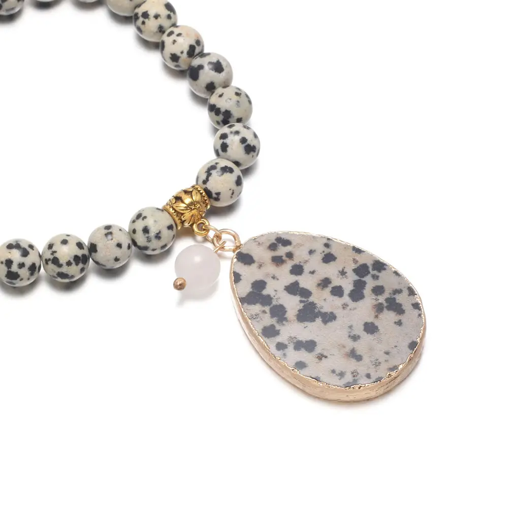 Wholesale Natural Rose Quartzes Stone Bracelet For Women Men Gifts Charm Strand Handmade Fashion Bracelets Jewelry | Украшения и