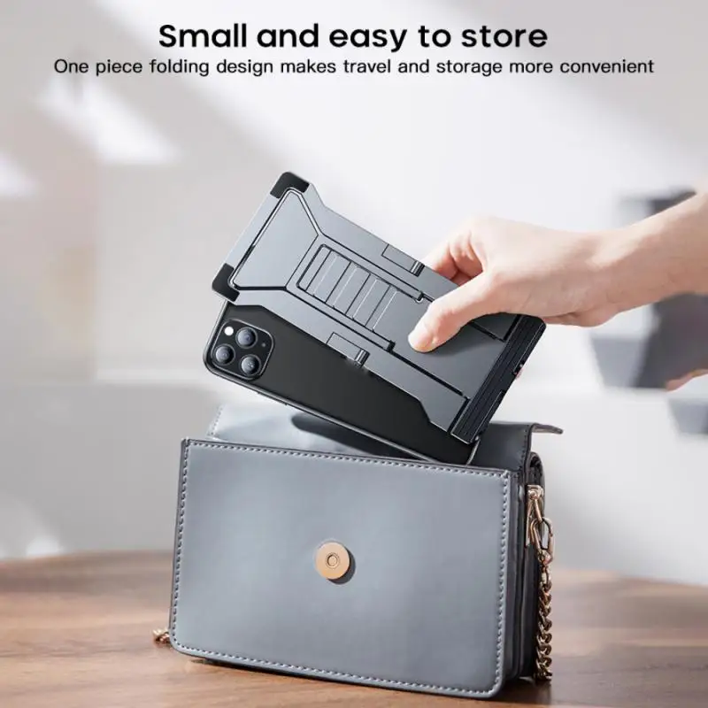 2022 Universal New Desktop Multi-Angle Folding Mobile Phone Holder Hollow Plastic Tablet Stand Portable For Iphone 12 Support