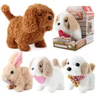 18 см интерактивный плюшевый щенок кролик, электронные игрушки, милая собака-робот, товар для детей, Рождественский подарок на день рождения