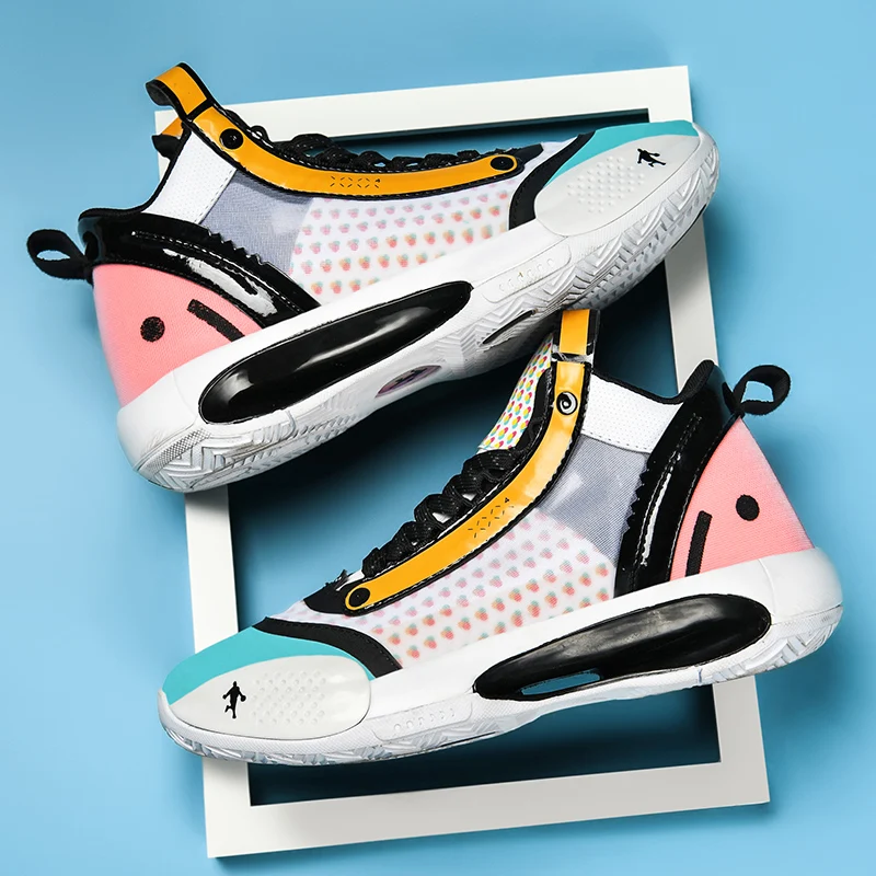 Модные новые крутые мужские спортивные кроссовки для спортзала баскетбола