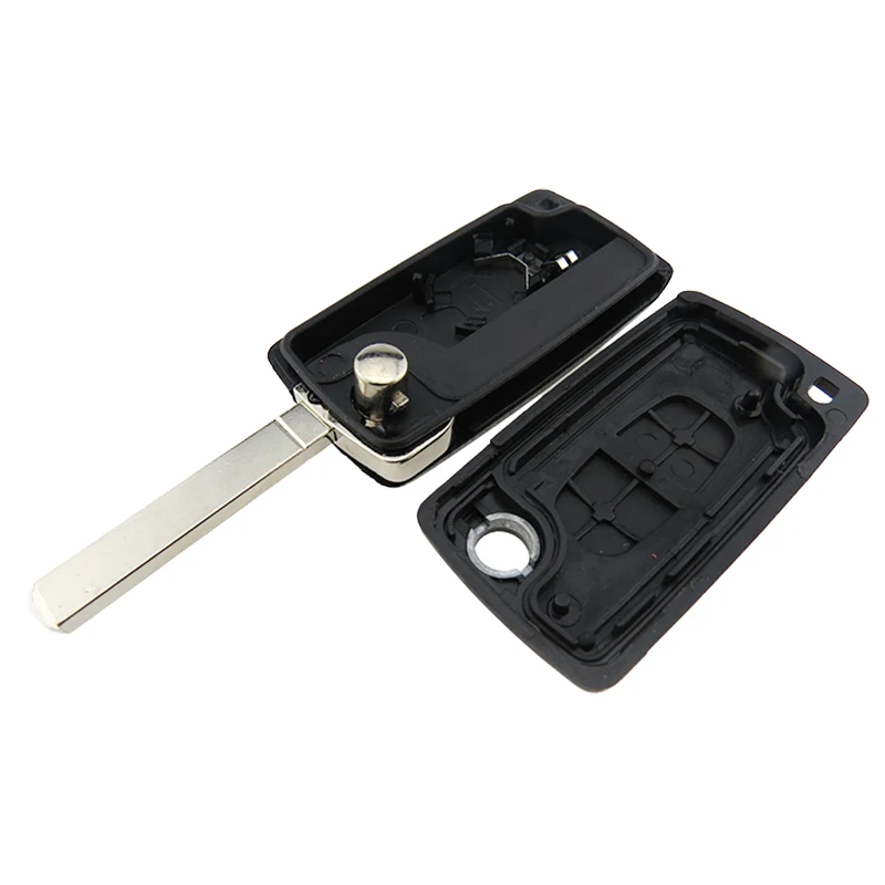 Чехол для выкидного складного ключа с 2 кнопками Peugeot 107 207 307 307S 308 407 607 2BT Citroen C2 C3 C4 C5