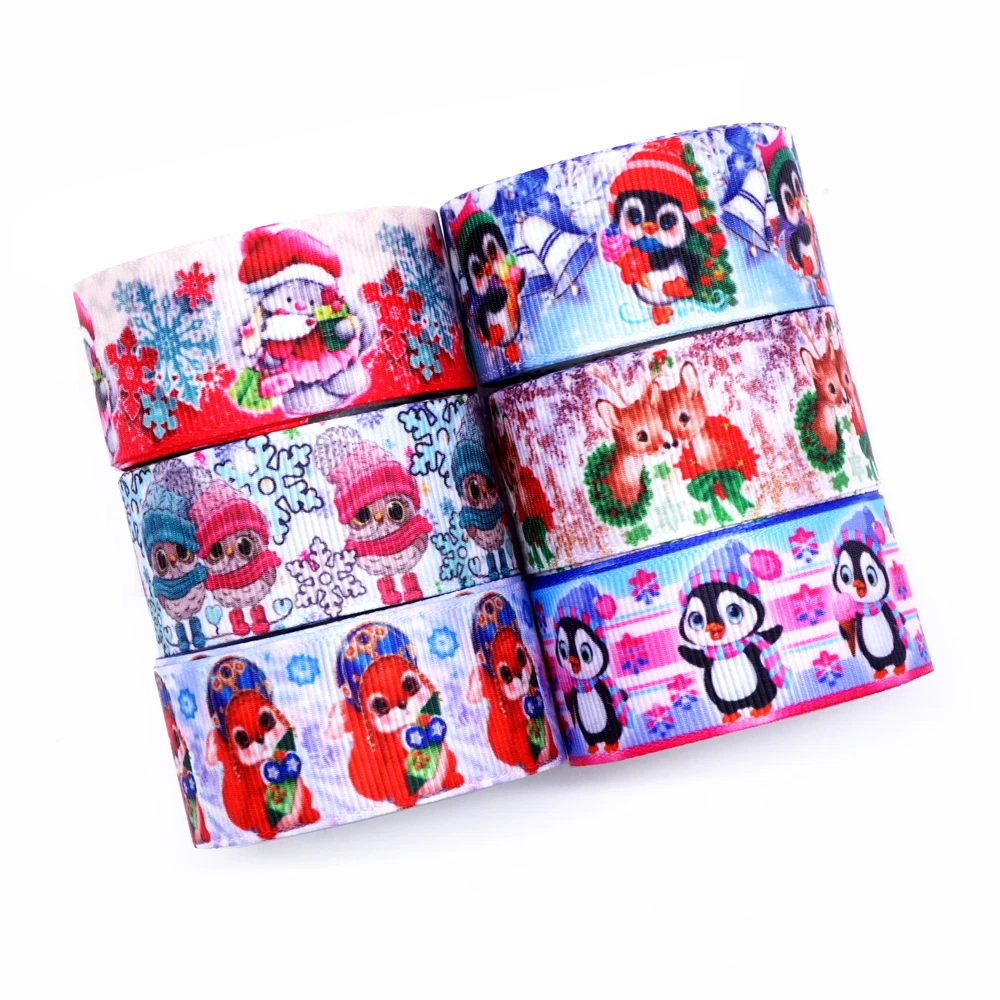 Free shipping 50 yard cartoon printed grosgrain ribbon 32004 | Ribbons