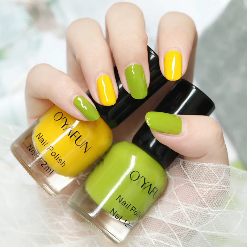 Quick-drying Nail Polish No-baking Candy Color Paint Non-toxic Art Pigment Varnish Environmentally Friendly | Красота и здоровье